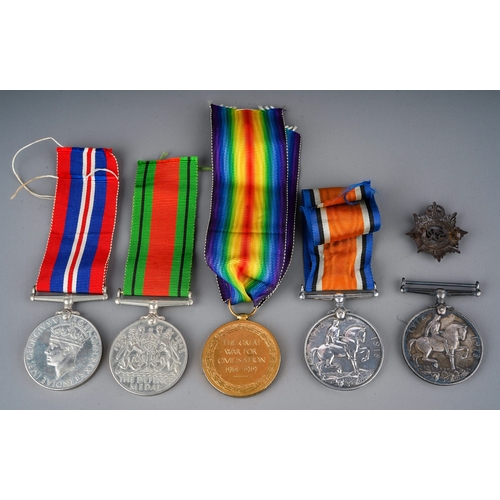 251 - WW2 British War Medal and Defence medal , WW1 British War Medal correctly impressed Capt. J.H.Hind, ... 