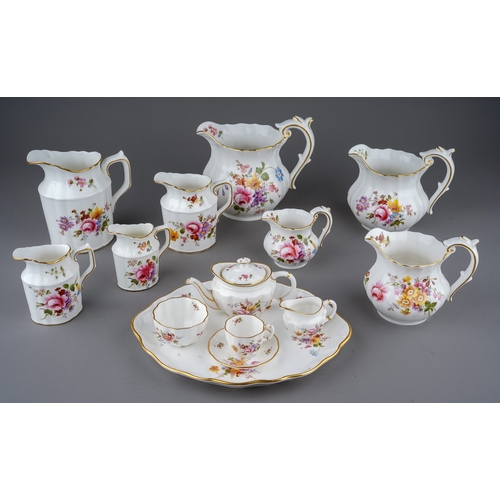 499 - Royal Crown Derby: a collection of Derby Posies to include a  miniature tea set comprising teapot, c... 