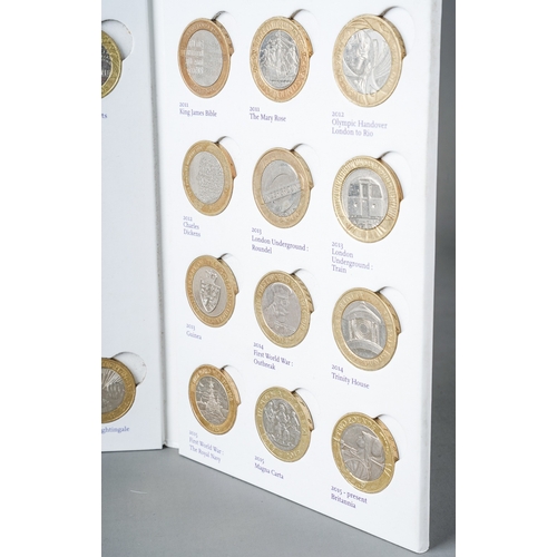 616 - Royal Mint The Great British Coin Hunt  collection of £2 coins (37 in total, 2 missing )