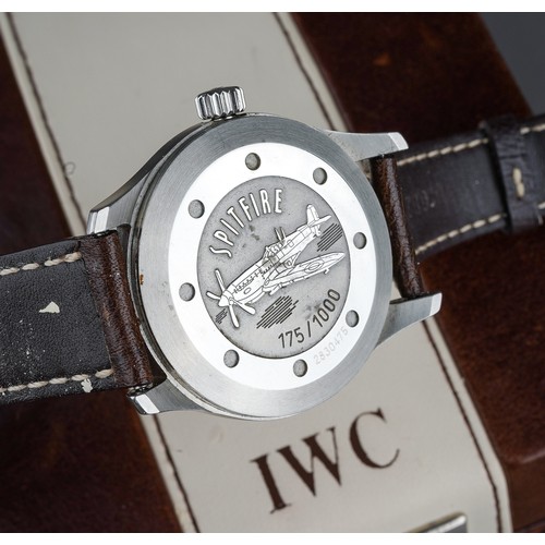 72 - A limited edition gentleman's IWC Schaffhausen Spitfire Mark XV automatic stainless steel wrist watc... 