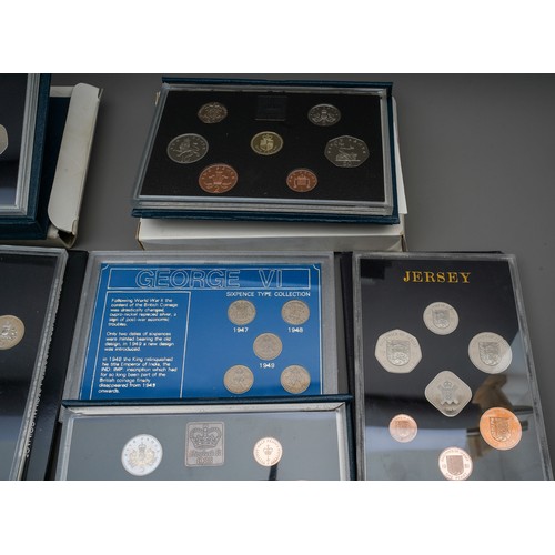 240 - A set running 1970 to 1988.
1981 Jersey Proof Set
Bank of Malta 1972
Queen Elizabeth II Sixpence set... 