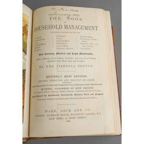 243 - Beeton, Isabella Mrs Beeton's Book of Household Management, Ward Locke and Co London, 1888