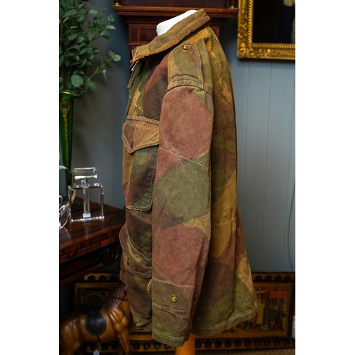 257 - WW2 British Airborne 2nd pattern Denison Camouflage Smock by Silberston & Sons. Size 1, 5ft 3 to 5ft... 