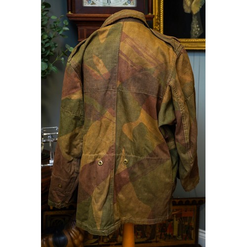 257 - WW2 British Airborne 2nd pattern Denison Camouflage Smock by Silberston & Sons. Size 1, 5ft 3 to 5ft... 