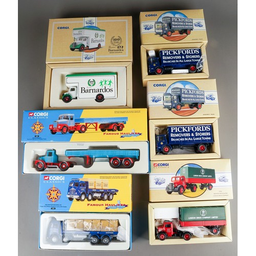 304 - Corgi classics 97087 Barnados, 97894 Pickfords, 97301 Bedford, 97894 Pickfords, 12301 Foden, 16201 P... 