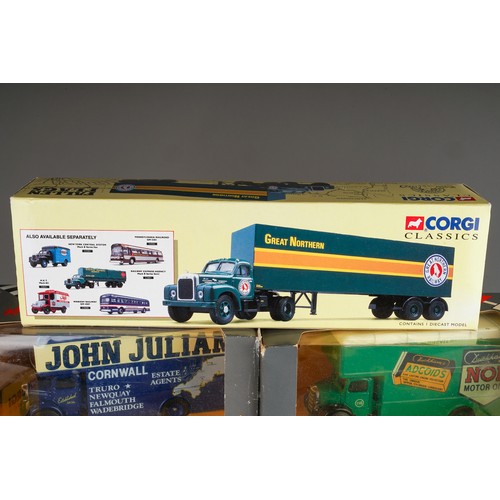 306 - Corgi classics commercial vehicles to include Bedford Pantechnicon x 7 and brewery series.  Boxed (1... 