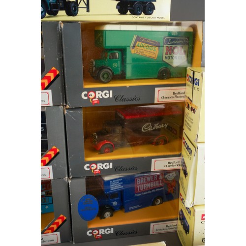 306 - Corgi classics commercial vehicles to include Bedford Pantechnicon x 7 and brewery series.  Boxed (1... 