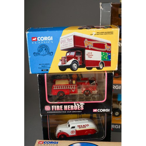 306 - Corgi classics commercial vehicles to include Bedford Pantechnicon x 7 and brewery series.  Boxed (1... 