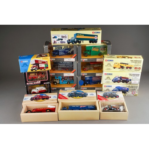 306 - Corgi classics commercial vehicles to include Bedford Pantechnicon x 7 and brewery series.  Boxed (1... 