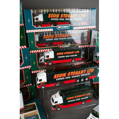 308 - Corgi.  A very large collection of Eddie Stobart vehicles both loose and boxed