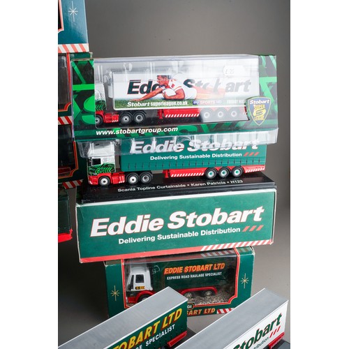 308 - Corgi.  A very large collection of Eddie Stobart vehicles both loose and boxed