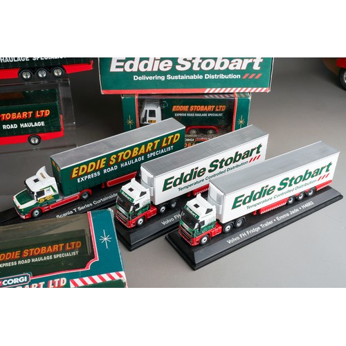 308 - Corgi.  A very large collection of Eddie Stobart vehicles both loose and boxed