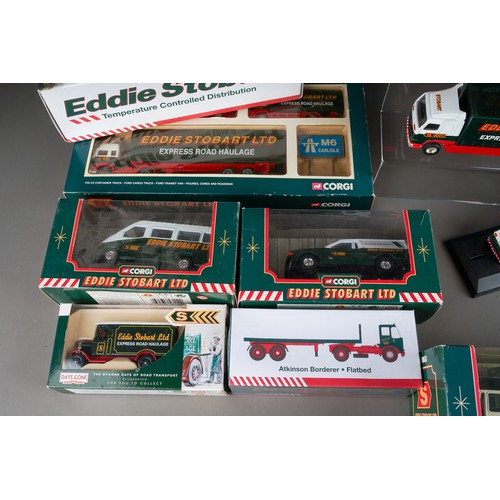 308 - Corgi.  A very large collection of Eddie Stobart vehicles both loose and boxed