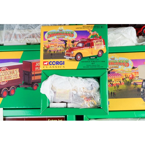 324 - Corgi Showman series to include Andertons, Pat Collins, Codonas.  All boxed (7)