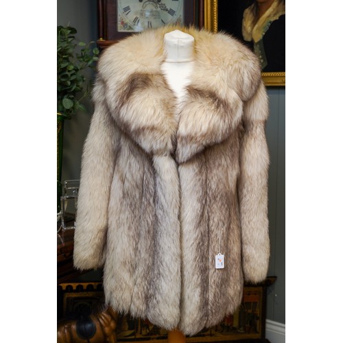 456 - Half length ladies fur coat