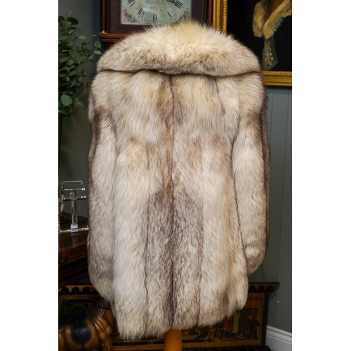 456 - Half length ladies fur coat