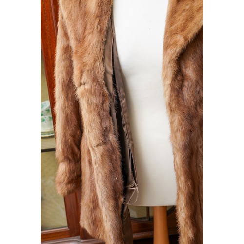 458 - 4 vintage ladies fur coats along with a leather long coat  and a Astrakhan black ladies coat (6)