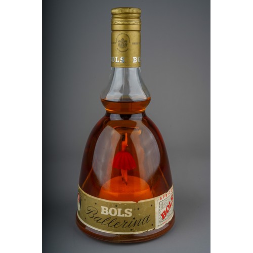 459 - A bottle of Bols apricot brandy - incorporating a Dancing Ballerina music box, circa 1970'