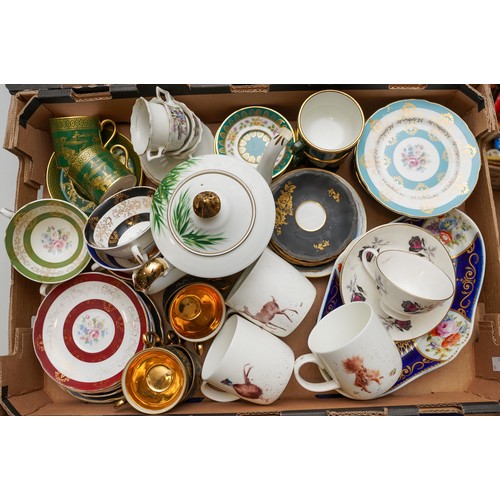 467 - Trisa porcelain part dinner service and a collection of various tea wares to include Spode, Bavarian... 