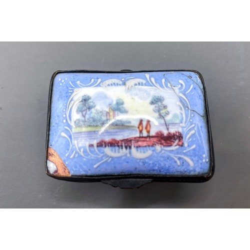 176 - Bilston enamel patch box