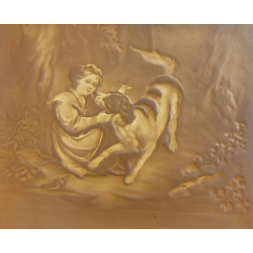 190 - 3 German porcelain Lithophane panels  (3)