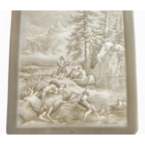 190 - 3 German porcelain Lithophane panels  (3)