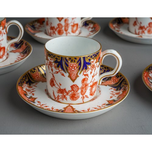 495 - A boxed Royal Crown Derby coffee set  in 2712 pattern comprising of 6 coffee cups and saucers