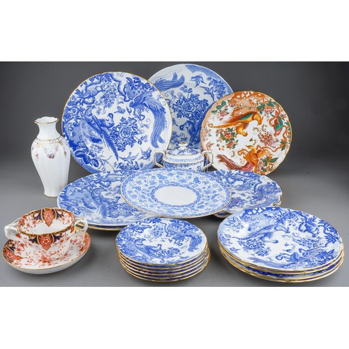 497 - Large collection of Royal Crown Derby porcelain to include dinner plates, side plates, twin handled ... 