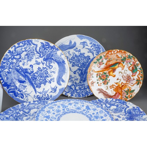 497 - Large collection of Royal Crown Derby porcelain to include dinner plates, side plates, twin handled ... 