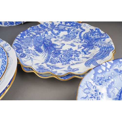 497 - Large collection of Royal Crown Derby porcelain to include dinner plates, side plates, twin handled ... 