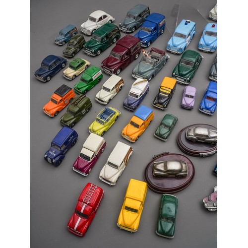 592 - A large collection of unboxed diecast Morris Minor vehicles, approximately 80, to include Days Gone ... 