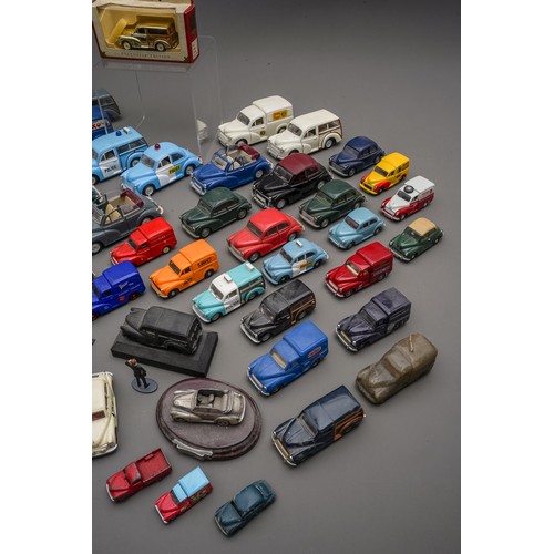 592 - A large collection of unboxed diecast Morris Minor vehicles, approximately 80, to include Days Gone ... 