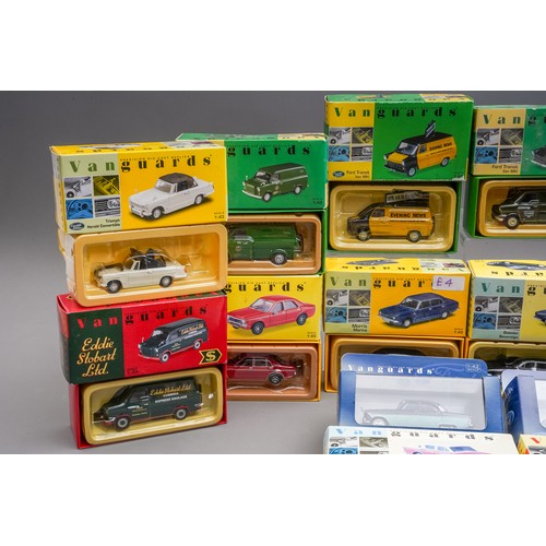 587 - Vanguards Diecast Collection of 16 boxed vehicles all boxed to include transit vans.