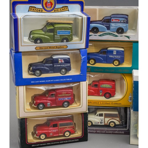 588 - Lledo Days Gone Collection of 23 boxed Morris Minor vehicles including rare special production model... 