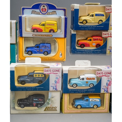 588 - Lledo Days Gone Collection of 23 boxed Morris Minor vehicles including rare special production model... 