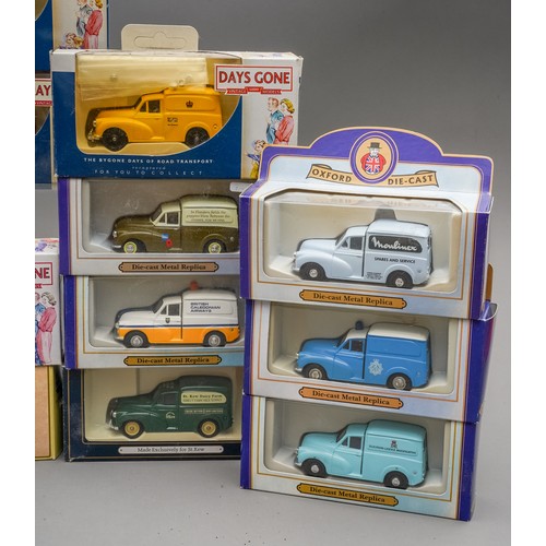 588 - Lledo Days Gone Collection of 23 boxed Morris Minor vehicles including rare special production model... 