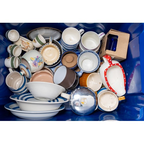 142 - Assorted collection of 19th and 20th Century table ware, plates, teapots, saucers, cups etc (6 boxes... 