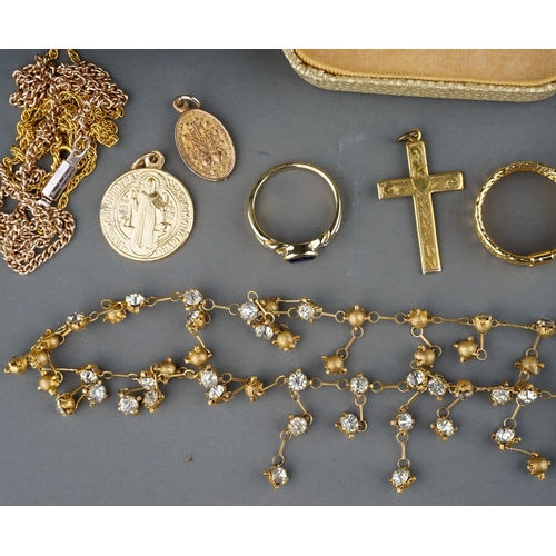 78 - Costume jewellery, including a white metal Scottish style bracelet set with hardstones, stamped 'Mir... 