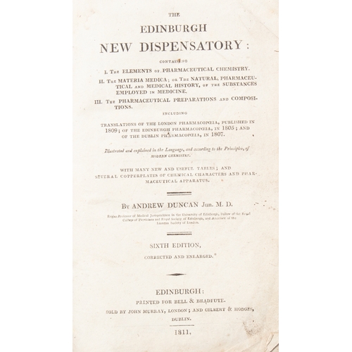 101 - The Edinburgh New Dispensatory 6th Edition by Andrew Duncan 1811 and The London Dispensatory Andrew ... 