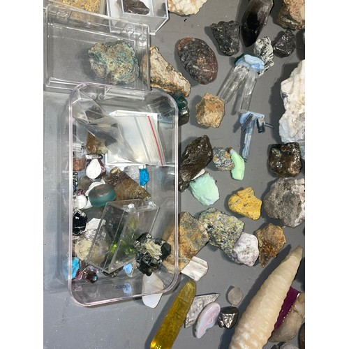 111 - One tray of mixed mineral samples