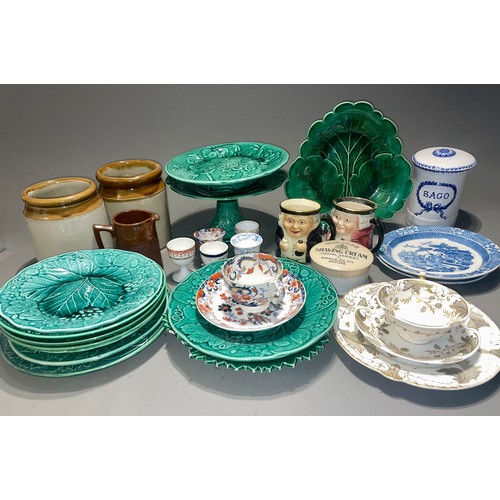 126 - Assorted ceramics to include: Rockingham pattern 1150 trio (cup, saucer and plate), five various egg... 