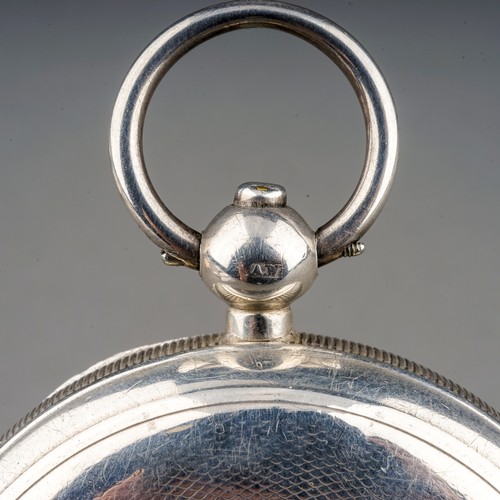 158 - A Victorian silver J.G. Graves Express English Lever openface pocket watch, 42mm white enamel dial w... 