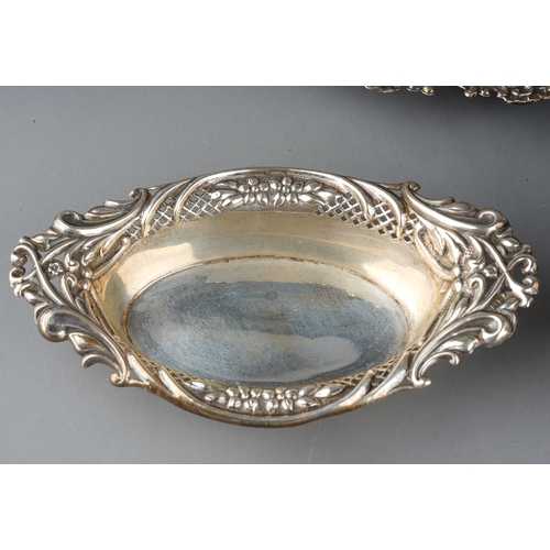 183 - Seven late 19th/early 20th Century silver bon bon dishes, all hallmarked makers include: JD/WD, Ches... 