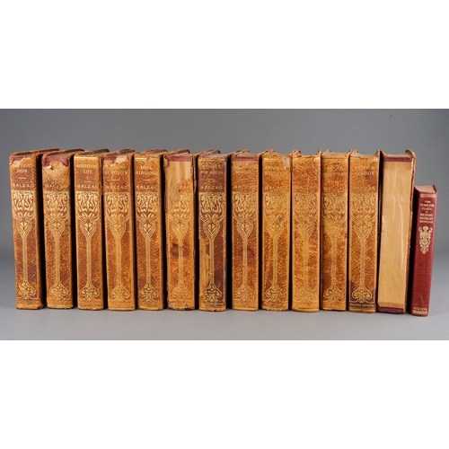 191 - The Complete works of Honore de Balzac in 13 volumes.  Colonial Press 10 Boston and New York ND c190... 