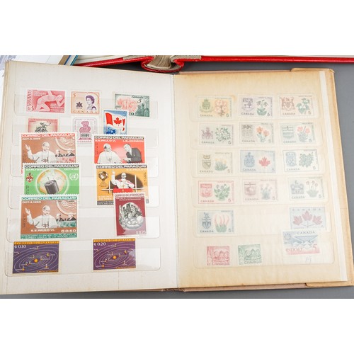 194 - Three stamp albums containing World and mat GB selections