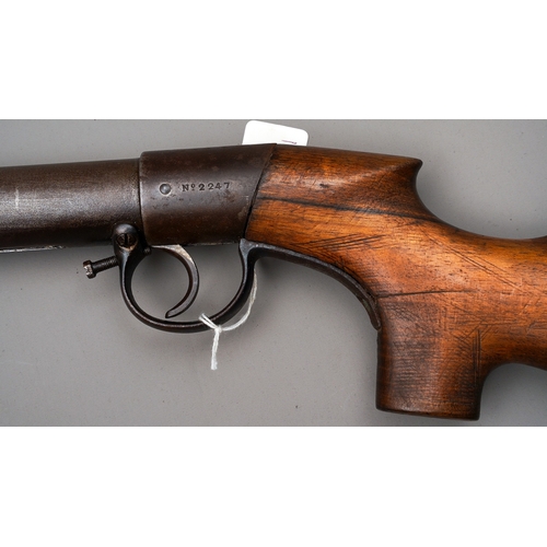 199 - BSA Air Rifle 177, very much in the Lincoln Jeffries style type

The rifle is 43.5 inches in total l... 