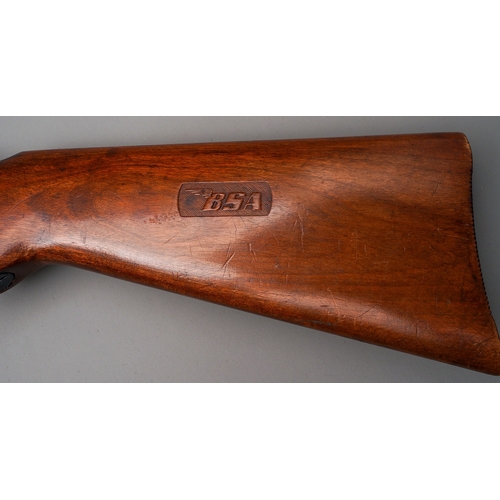 202 - Underlever BSA style Air Rifle
Unmarked, but we believe it to be made by BSA, may have undergone som... 