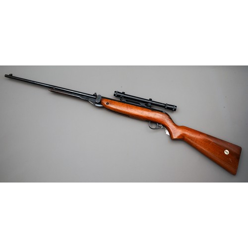 223 - Webley Mark 3 Air Rifle, .22 with marksman scope. Optics may, have some internal damage.

In good co... 