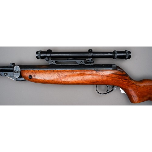 223 - Webley Mark 3 Air Rifle, .22 with marksman scope. Optics may, have some internal damage.

In good co... 