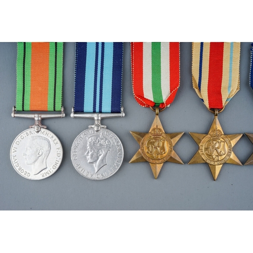 241 - A collection of British Second World War Medals 1939 to 45 Star x3, War Medal x3, Italy Star, Atlant... 